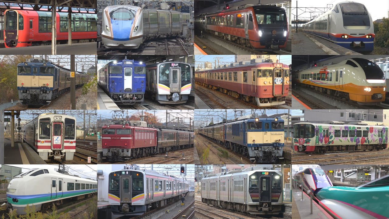 【ありがとうEL号も収録】新潟駅･直江津駅･新津駅など 発着･通過シーン集 (2025.11.23～11.24撮影分まとめ)