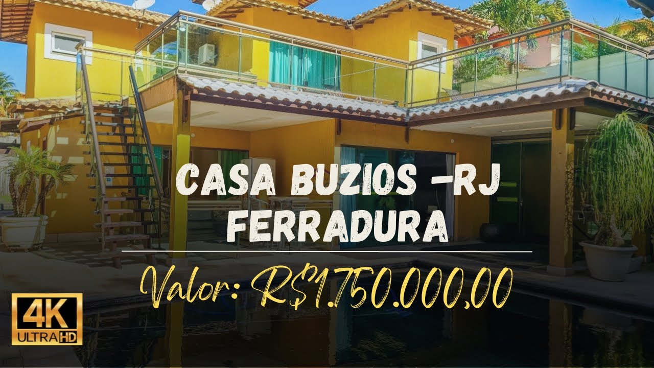 Linda Propriedade na Praia da Ferradura em Búzios Condomínio Fechado @EspaçoReisImóveisCasasemBúzios