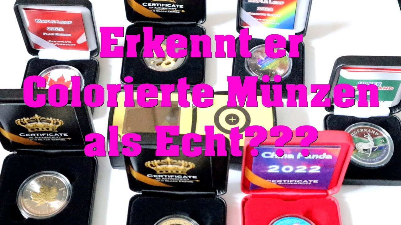Echtheitstest Goldanalytix Goldscreensensor Silber Colorierte M&uuml;nzen Gold Screen Sensor TEST