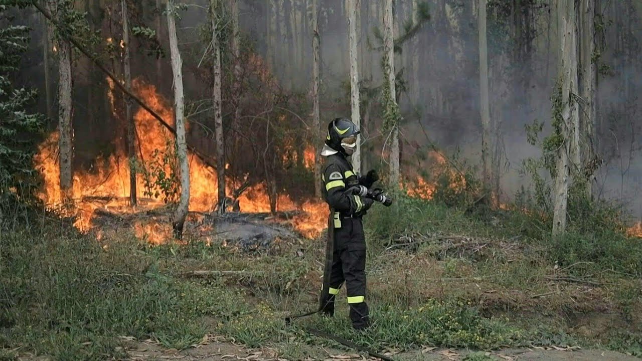 Más de 3.400 bomberos voluntarios combaten los incendios sin control en Chile | AFP