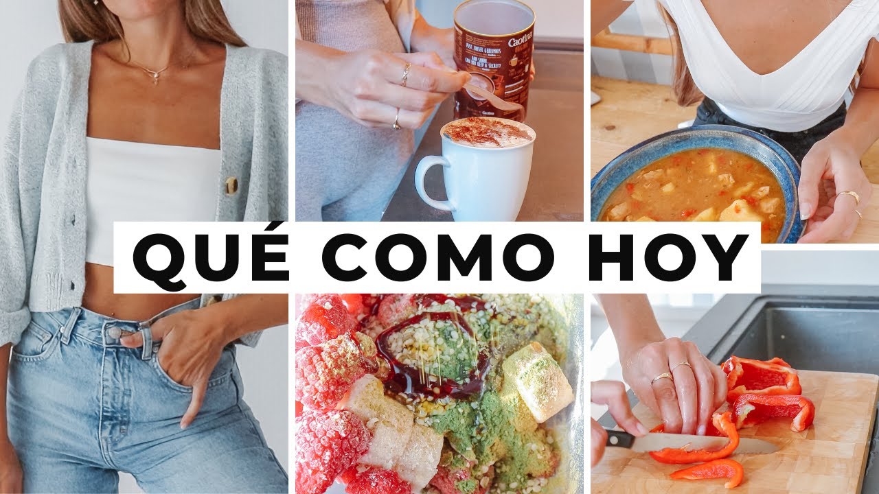 QUÉ COMO EN UN DÍA con RECETAS SALUDABLES | Marmitako, Batido, Café con leche..