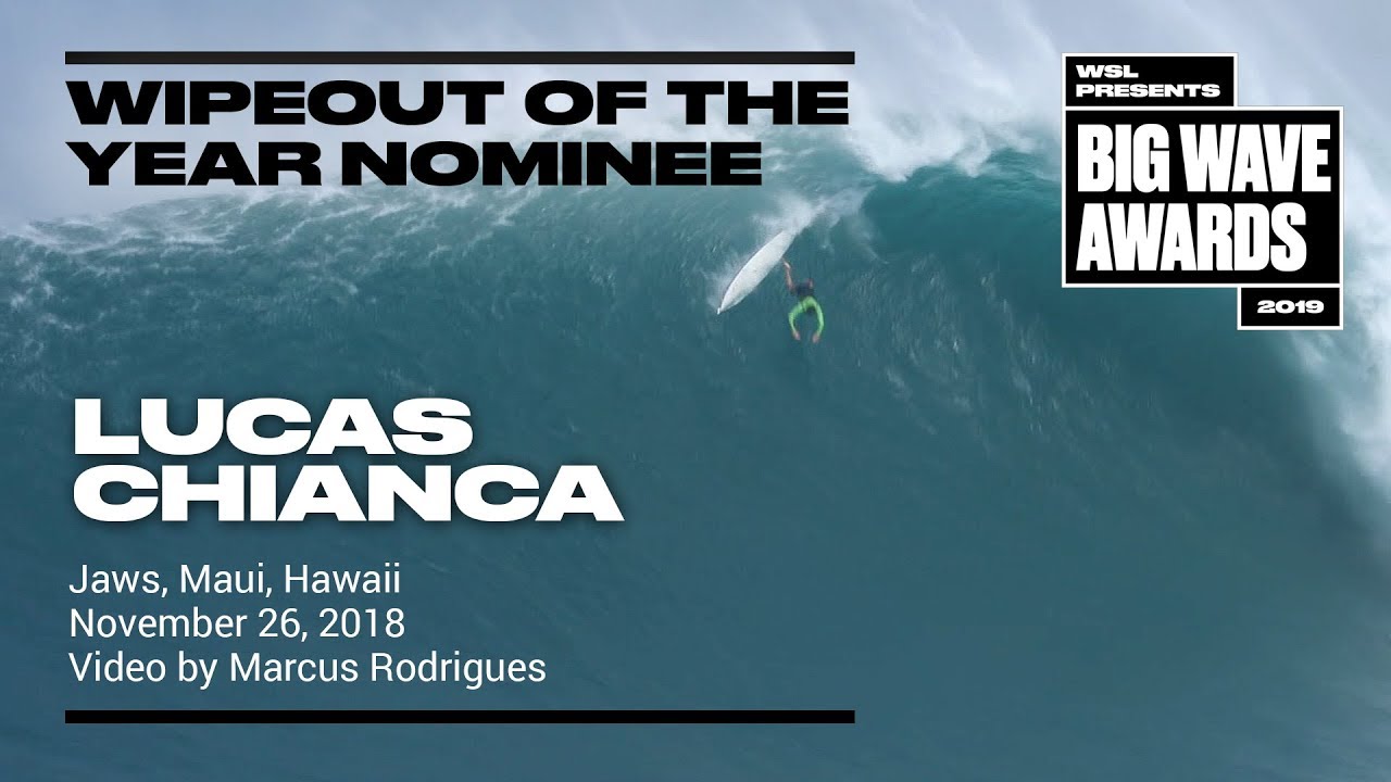 Lucas Chianca at Jaws - 2019 Wipeout Nominee - WSL Big Wave Awards