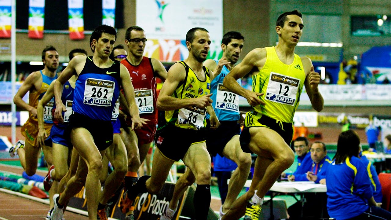 Final 1500m Hombres Cto. de España pista cubierta Sevilla 2009