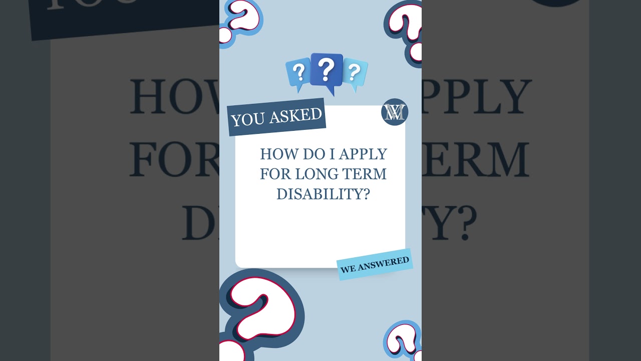 How Do I Apply for Long Term Disability? #shorts