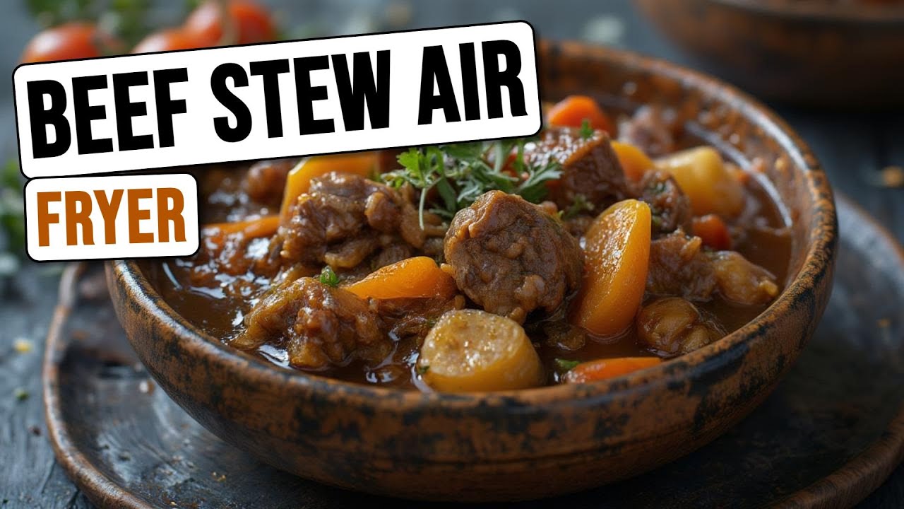 the BEST Beef Stew in the Air Fryer Oven Recipe (Super Easy) | How to Make Beef Stew Air Fryer Oven