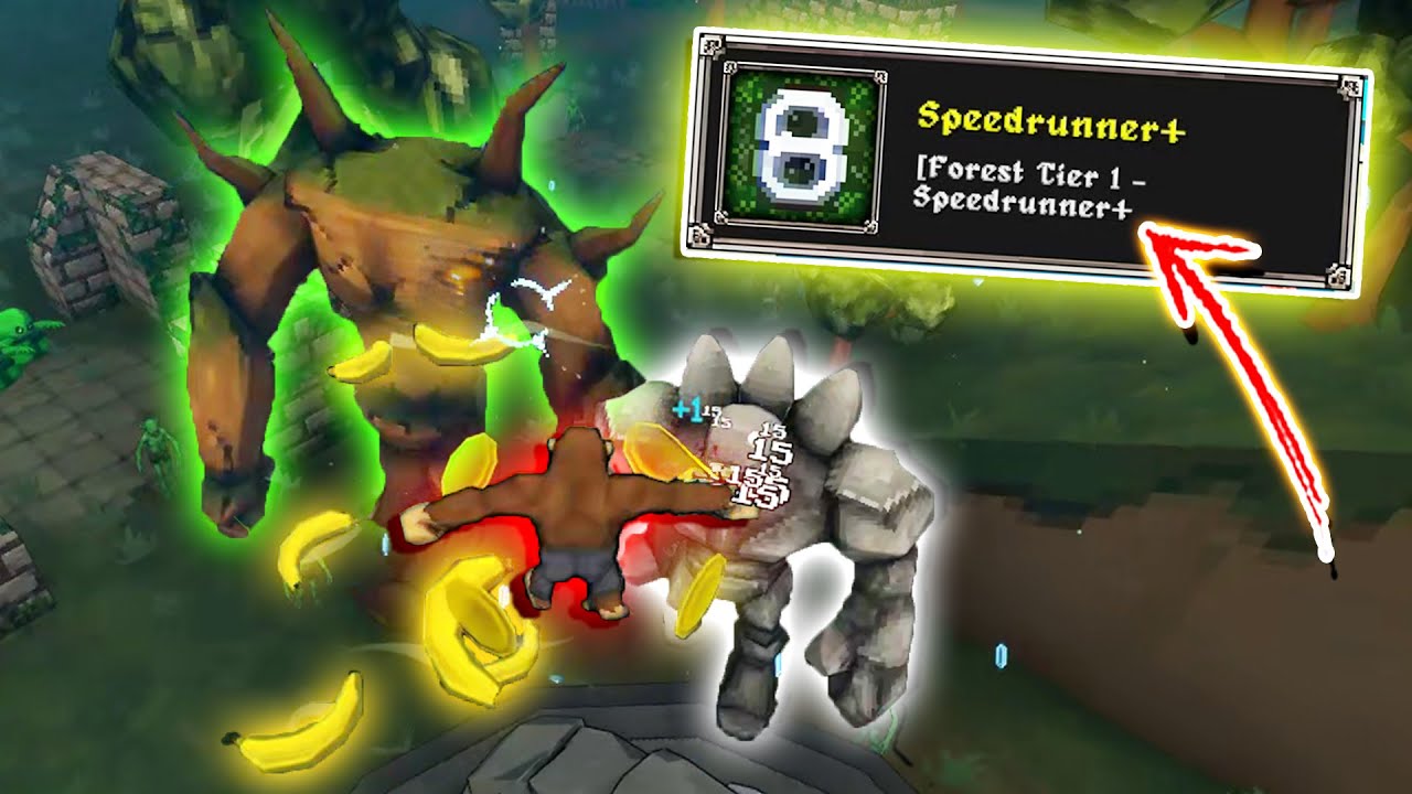 Clearing Forest Tier 1 Speedrunner+ as Monke! - Megabonk Gameplay