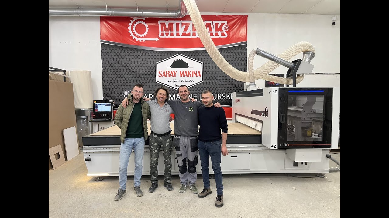 CNC router Lina 2136 - Montaža i proba - Saray Makina Istanbul +90 5050 390 980