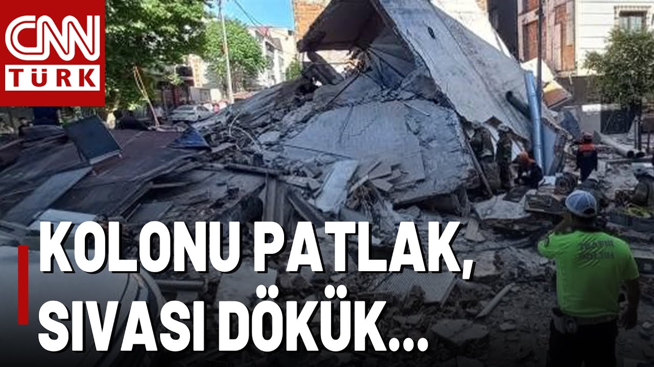 Binanın Çökme Şekli Ne Anlatıyor? Kaçak Kat Çıkılan Binanın Kolonu Mu Kesildi?