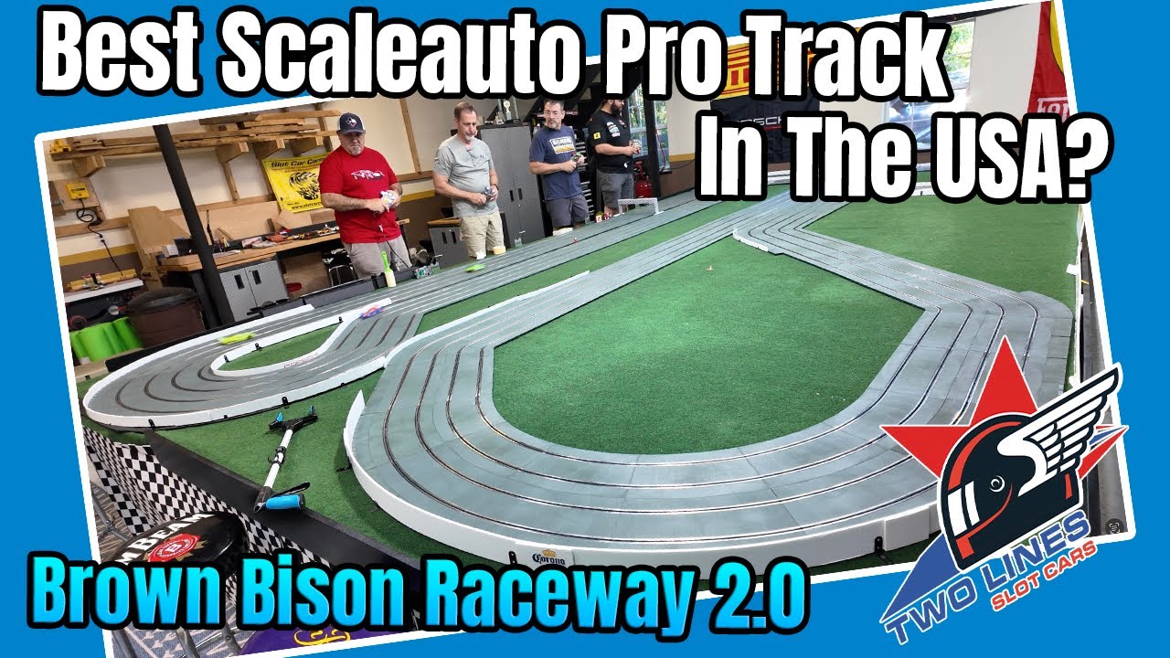 Best Scaleauto Home Slot Car Track in the USA? Brown Bison Raceway 2.0