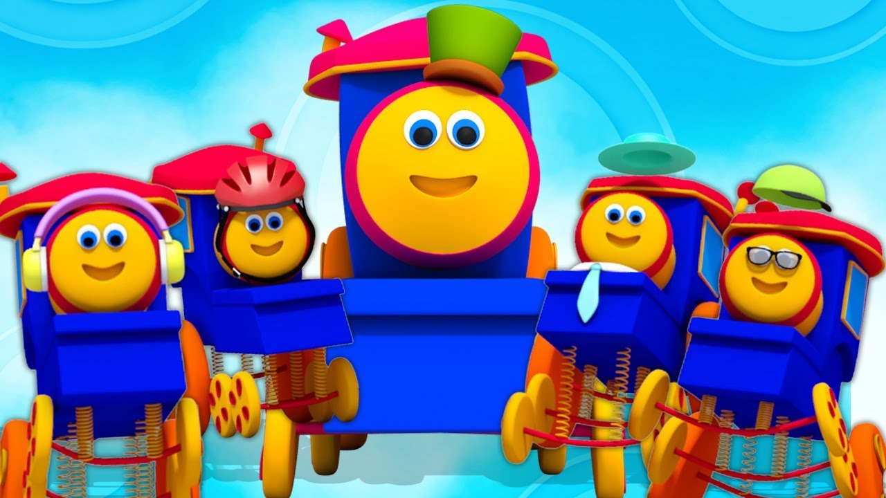 Bob o trem | cinco pequenos bebês | rimas de berçário | Five Little Babies
