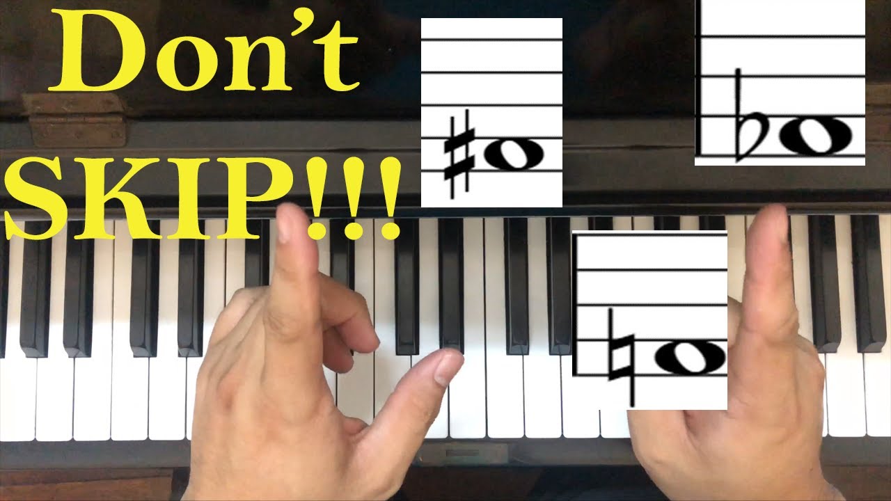 Paano Tugtugin ang SHARP at FLAT sa PIANO?-Basic Piano Lesson 7