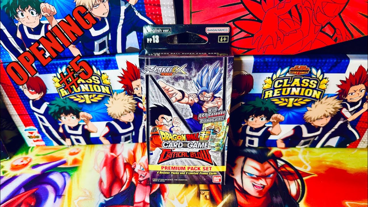 Dragon Ball Super TCG Zenkai Series 5 Critical Blow Premium Packs Opening #5!