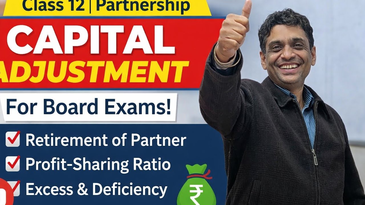 Retirement of a Partner – Capital Adjustment | Class 12 Accountancy | Partnership Accounts! 🎯💯