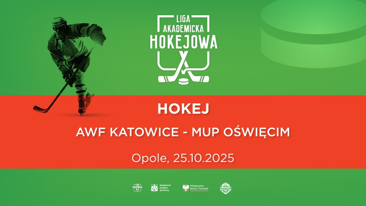 Liga Akademicka AZS | Opole | Hokej | AWF Katowice - MUP Oświęcim