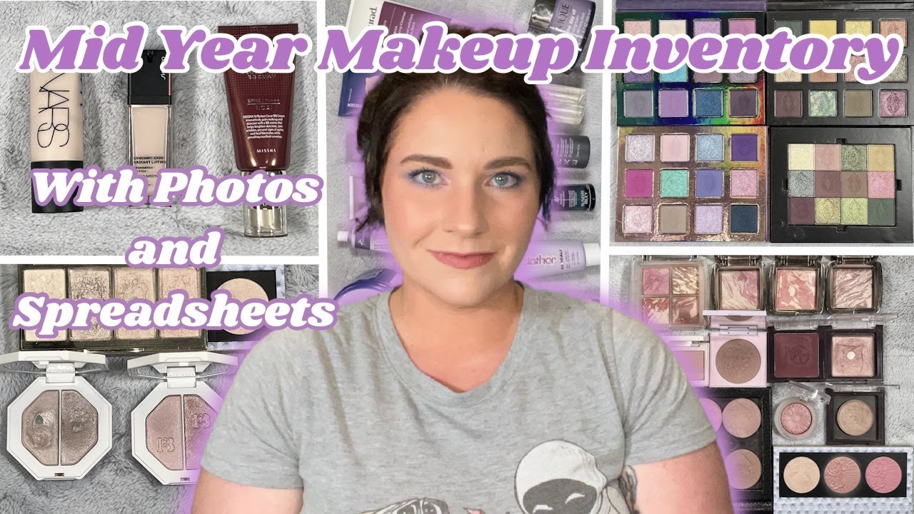 2023 MID-YEAR MAKEUP COLLECTION & INVENTORY || Photos and Spreadsheets