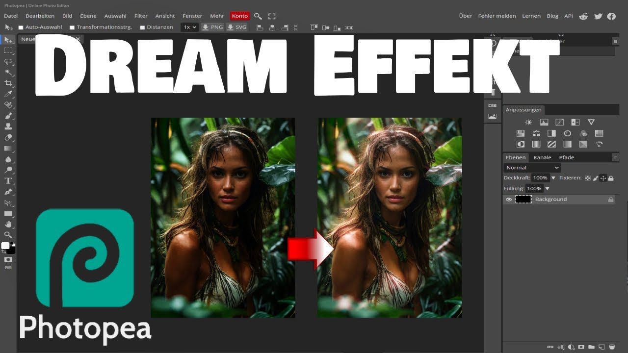 Photopea - Dream Effekt (Variante 1)