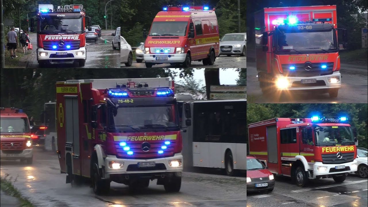 [Ausnahmezustand nach Unwetter Stormarn] Einsatzfahrten 1 & 2 Brandschutzbereitschaft Kreis Stormarn