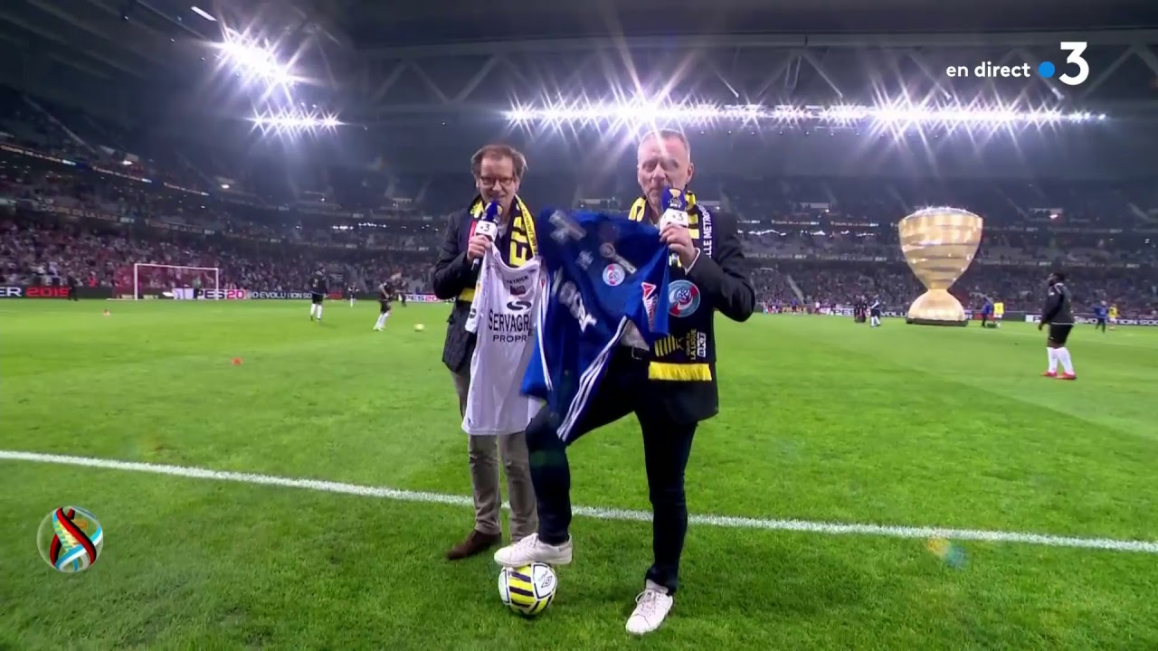 Finale de la Coupe de la Ligue: revivez l'avant-match Strasbourg-Guingamp au stade Pierre-Mauroy