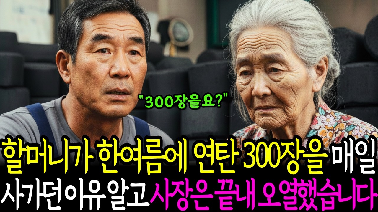 80세 할머니가 폭염에 연탄 300장씩 사가는 이유가 드러나자 연탄가게 사장은 가슴을 치며 오열했습니다.ㅣ오디오북ㅣ감동사연