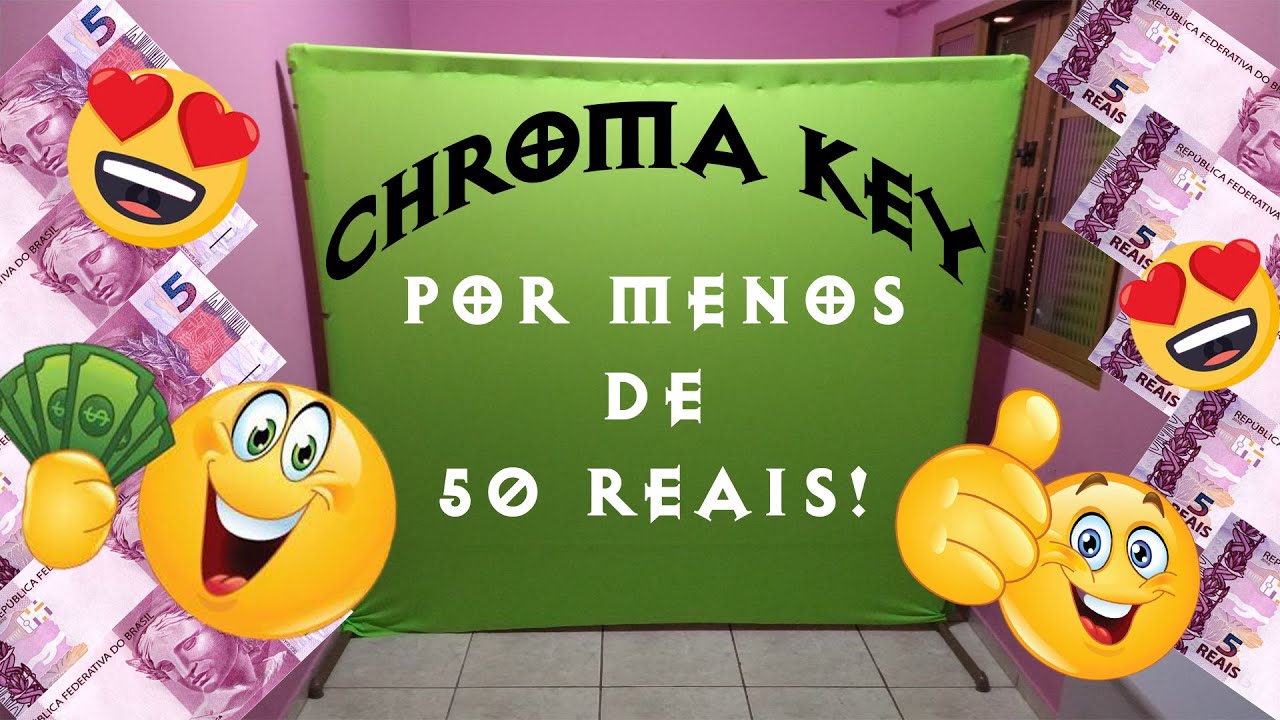 SUPORTE CHROMA KEY PROFISSIONAL (GASTANDO MENOS DE 50 REAIS)