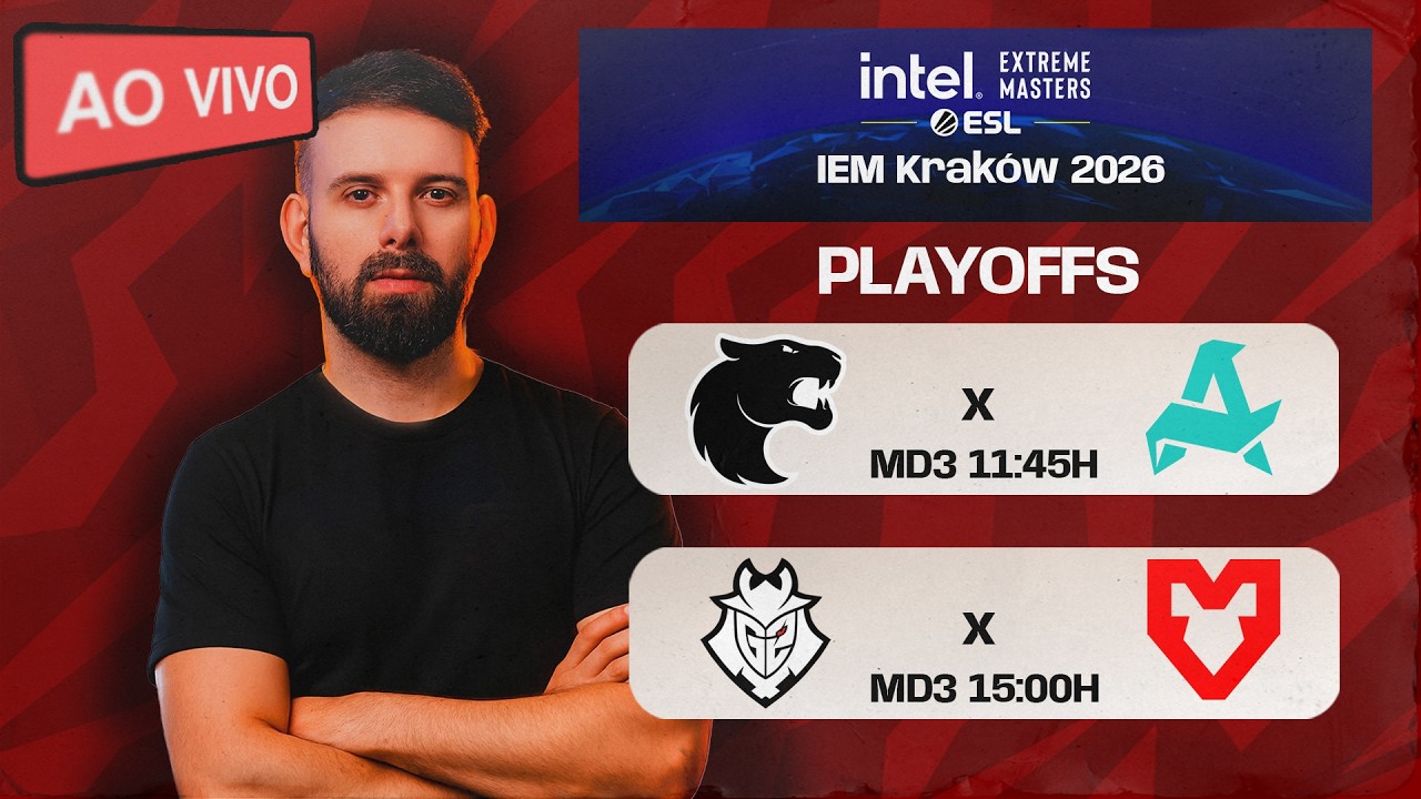 LIVE: FURIA vs Aurora - IEM Krakow 2026 - Seja MEMBRO p/o !SORTEIO - !LIVEPIX