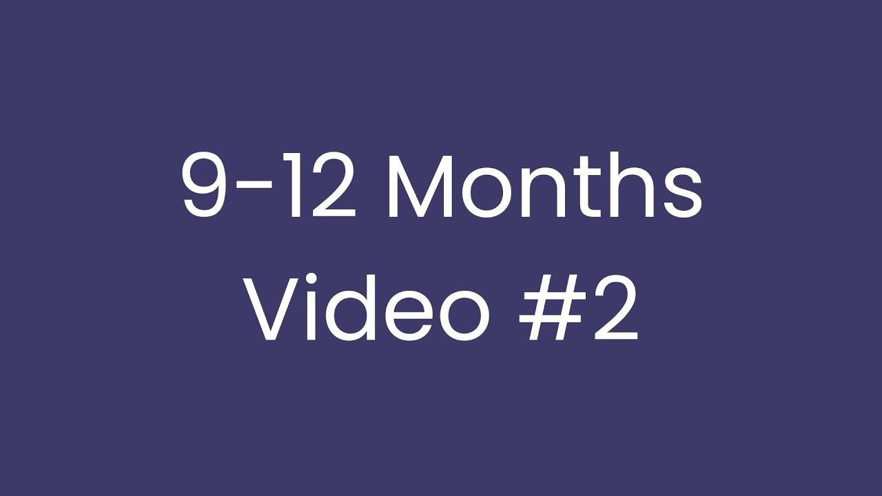 9 to 12 months - video #2