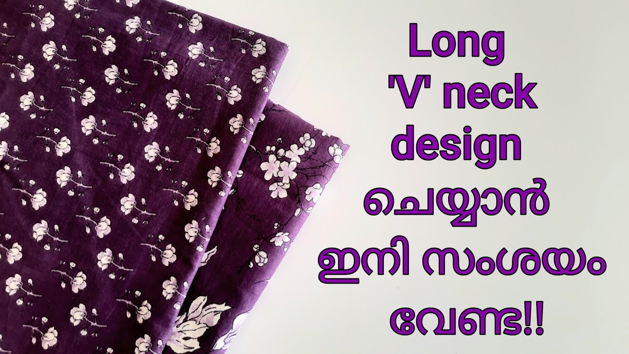 Long V neck🌹 full video cutting and stitching @Oppam stitchings