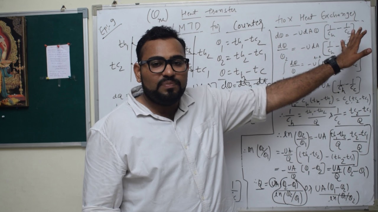 HT LECTURE SERIES EPISODE 9 LMTD METHOD FOR COUNTER FLOW HEAT EXCHANGER