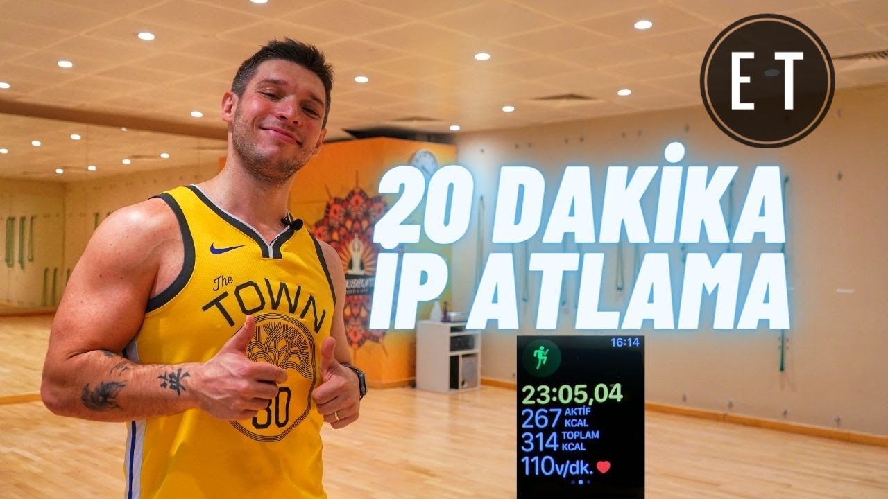 20 DAKİKA İP ATLAYARAK ZAYIFLAMA ANTRENMANI ( HIIT WORKOUT )