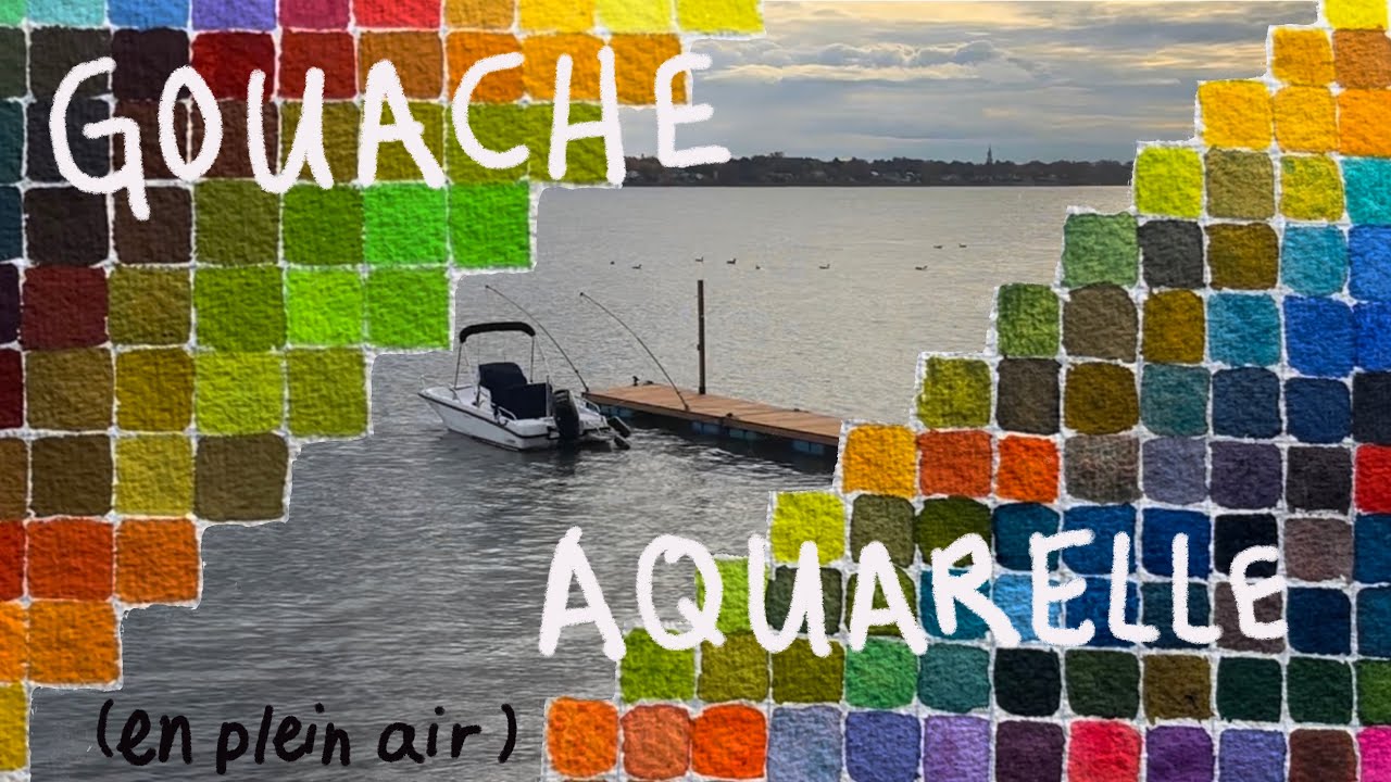 GOUACHE V.S. AQUARELLE 🎨 Quel est le MEILLEUR CHOIX pour la peinture en PLEIN AIR ? 🏞️