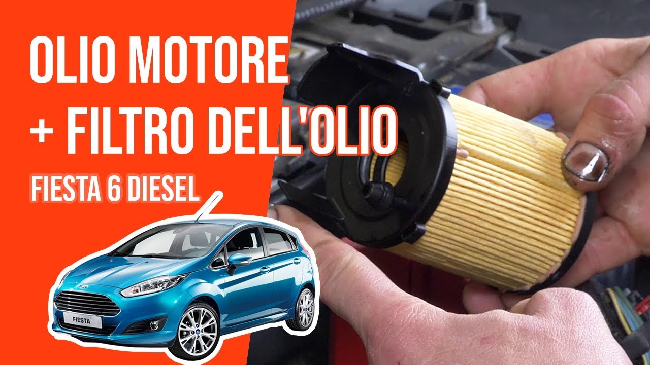 Cambio olio motore e filtro dell'olio FIESTA 6 1.4 TDCI🛢