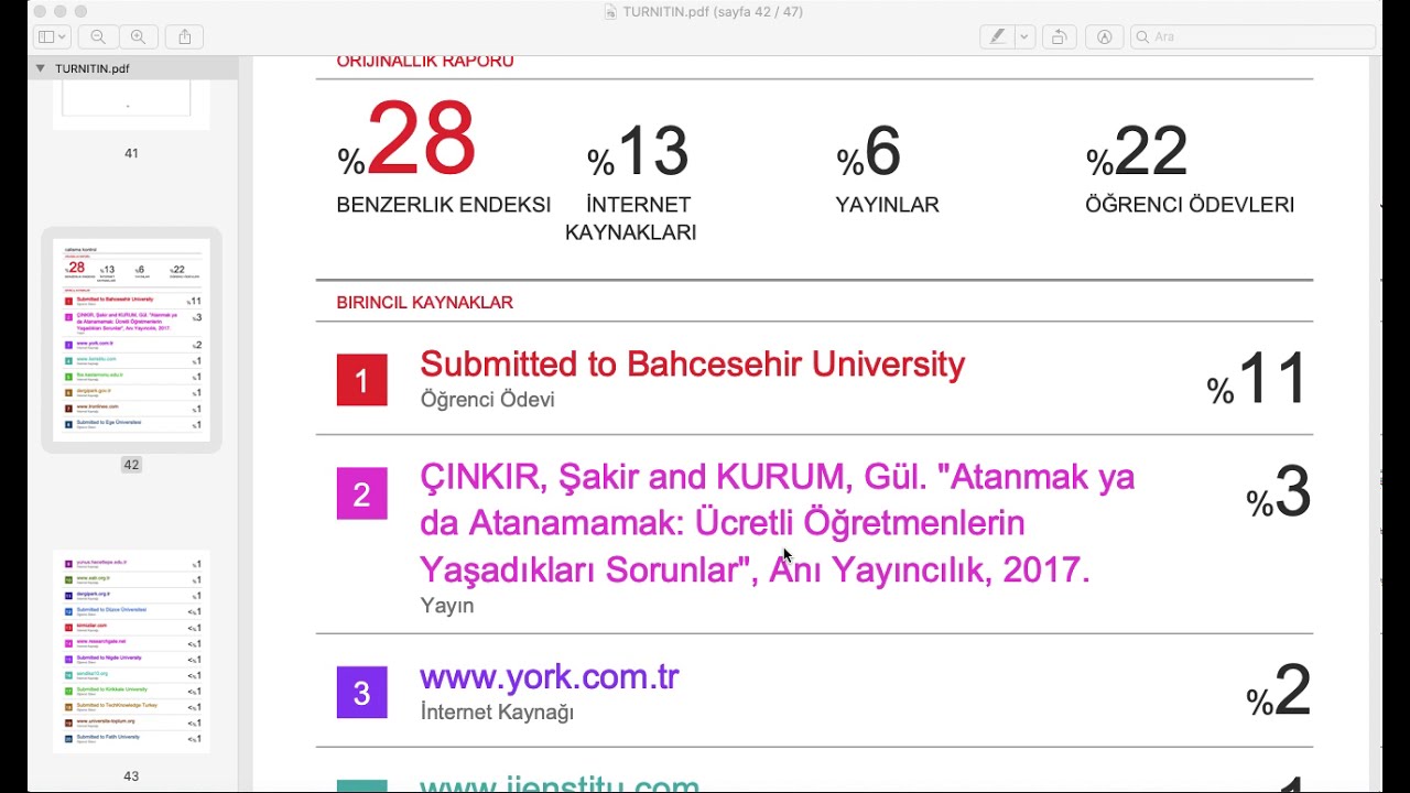 İntihal Oranı Nasıl Düşürülür? Turnitin Uygulaması İle Örnek Anlatım GÜNCEL 2024 #intihal, #turnıtın