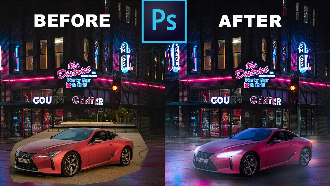 Create a Realistic Car Composite - Photoshop Tutorial