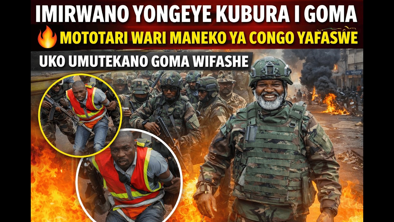 🔥🚨IMIRWANO YONGEYE KUBURA I GOMA| MOTOTARI WARI MANEKO YA CONGO YAFASWE|| UKO UMUTEKANO GOMA WIFASHE