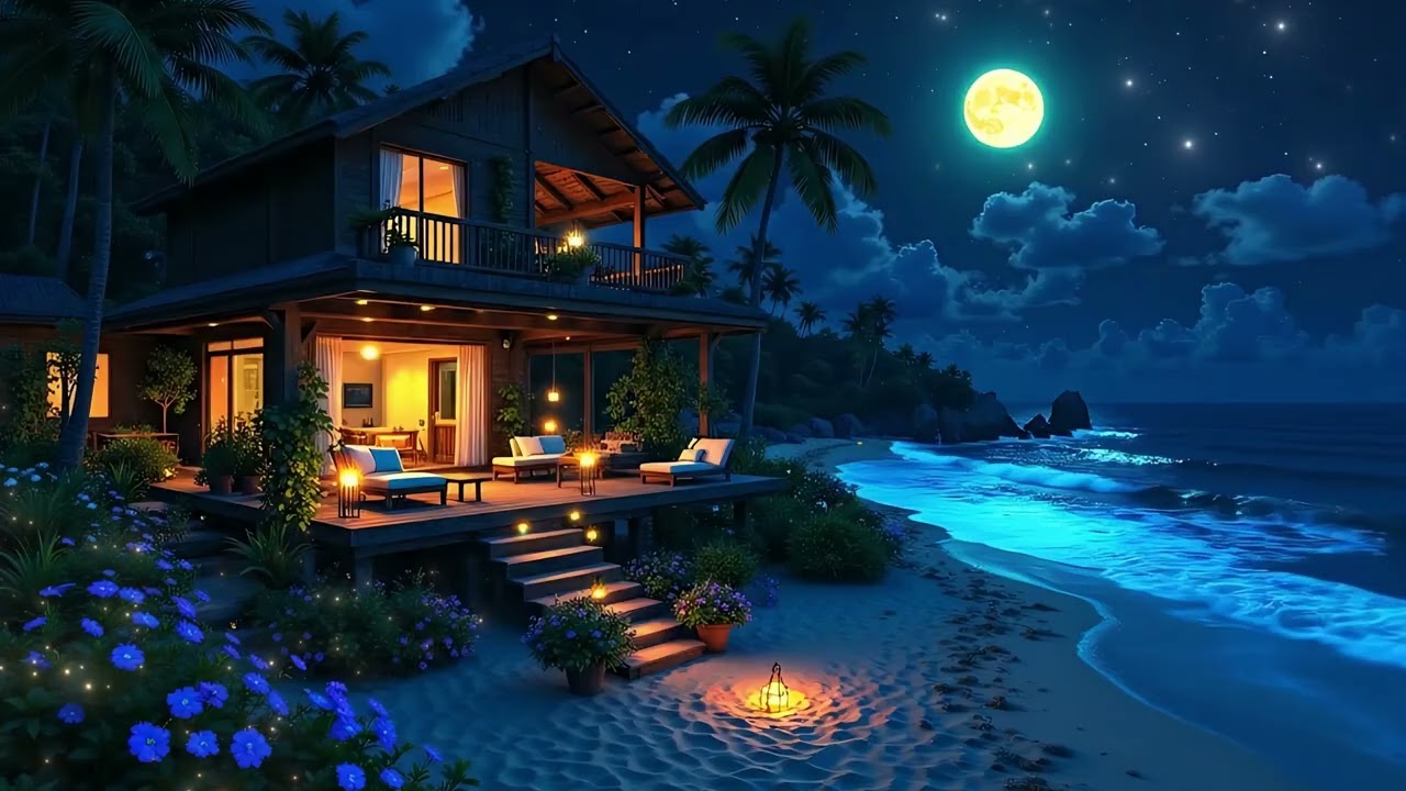 (No Ads) Peaceful Ocean Sleep Music • Relieve Stress & Emotional Tension • Deep Restful Sleep