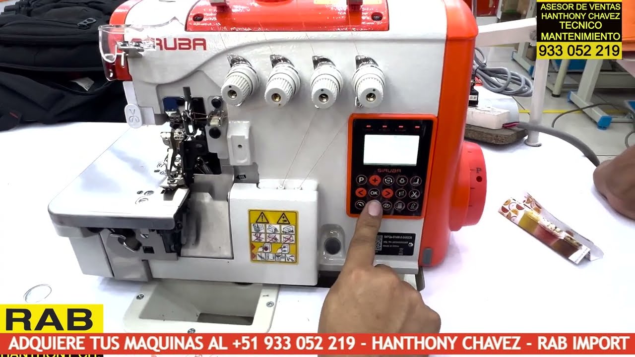 CAPACITACION DE MANEJO REMALLADORA AUTOMATICA SIRUBA 547QE ECB