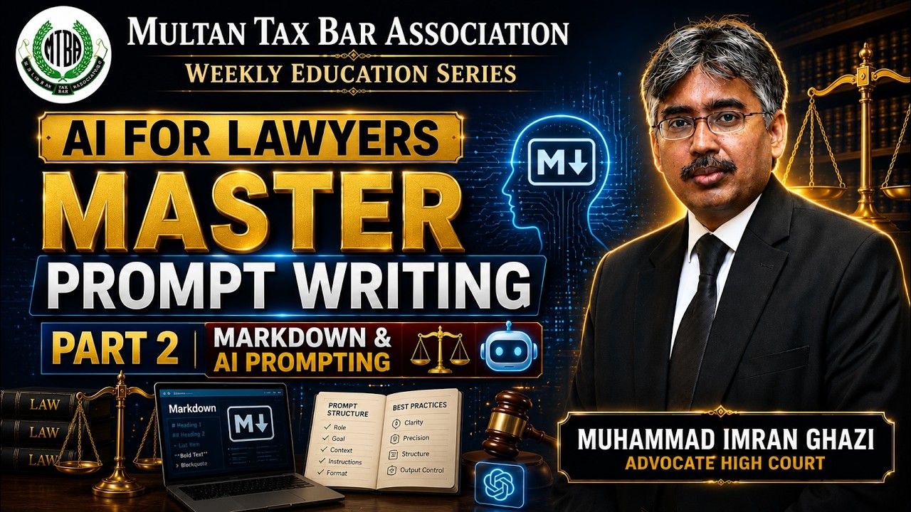 AI FOR LAWYERS | Master Prompt Writing ⚖️🤖 | Part 2 | Markdown & AI Prompting