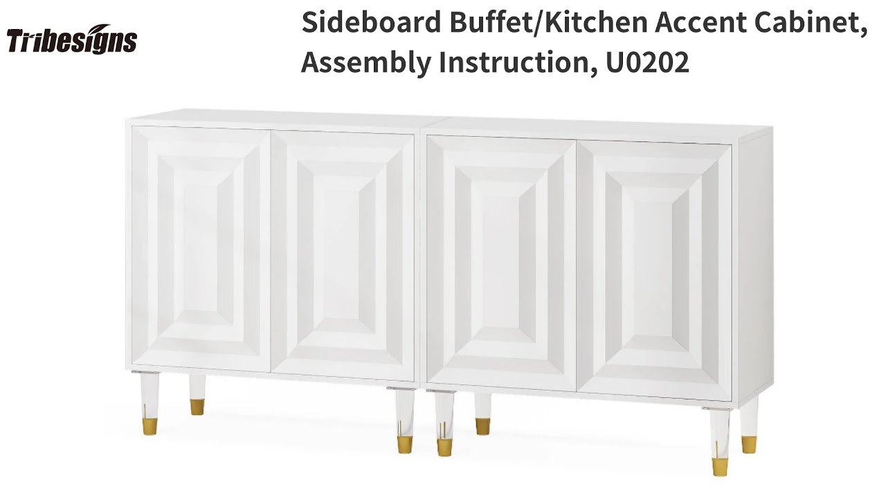 U0202 - Installation Guide - Sideboard/Accent Cabinet with 4 Doors 