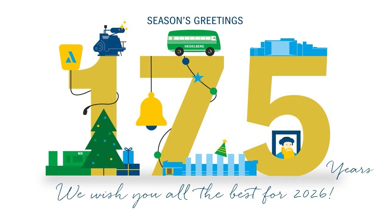 Season's Greetings 2025 - Happy Holidays | 175 years of Heidelberg