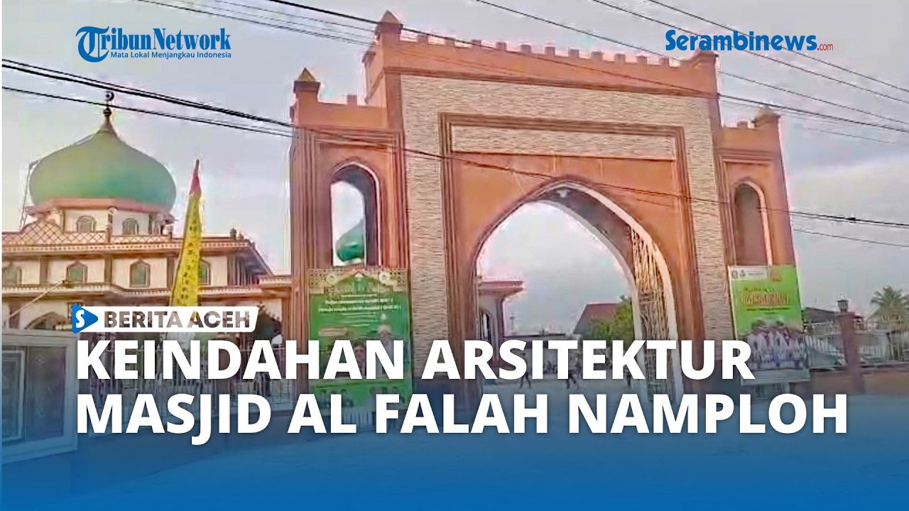 Indahnya Arsitektur Timur Tengah di Masjid Jamik Al-Falah Namploh Samalanga