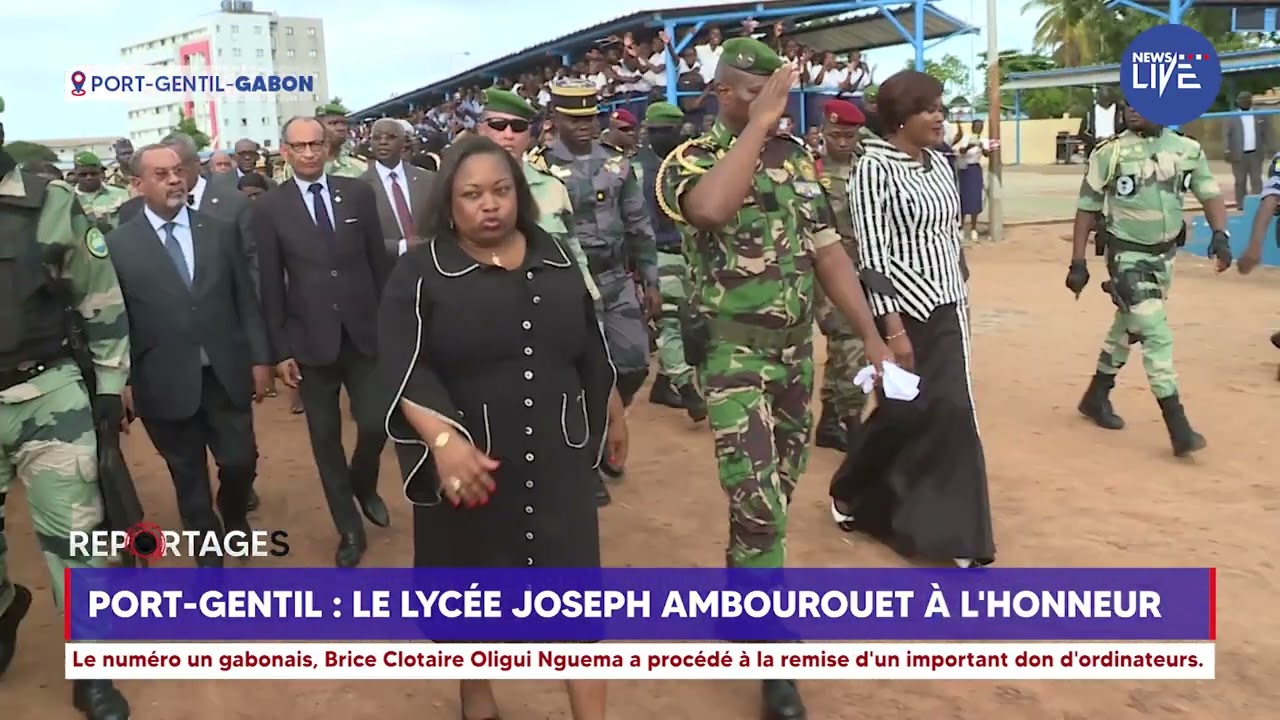 #reportage : Port-Gentil : Le Lycée Joseph AMBOUROUET AVARO à l'honneur.