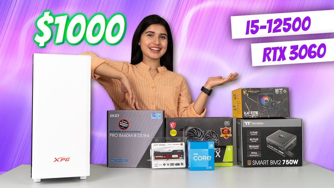 I built a $1000 Gaming PC 🔥| i5-12500 + RTX 3060