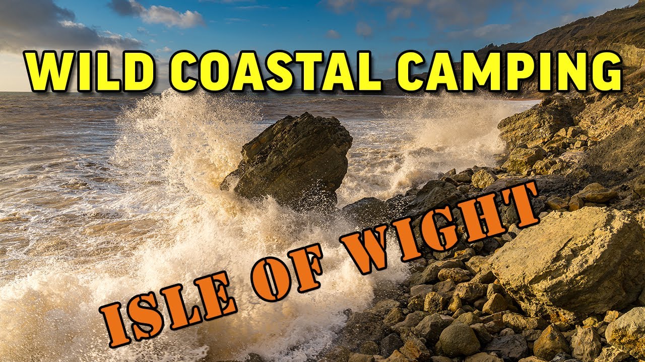 A very remote wild camp on the Isle of Wight coast.