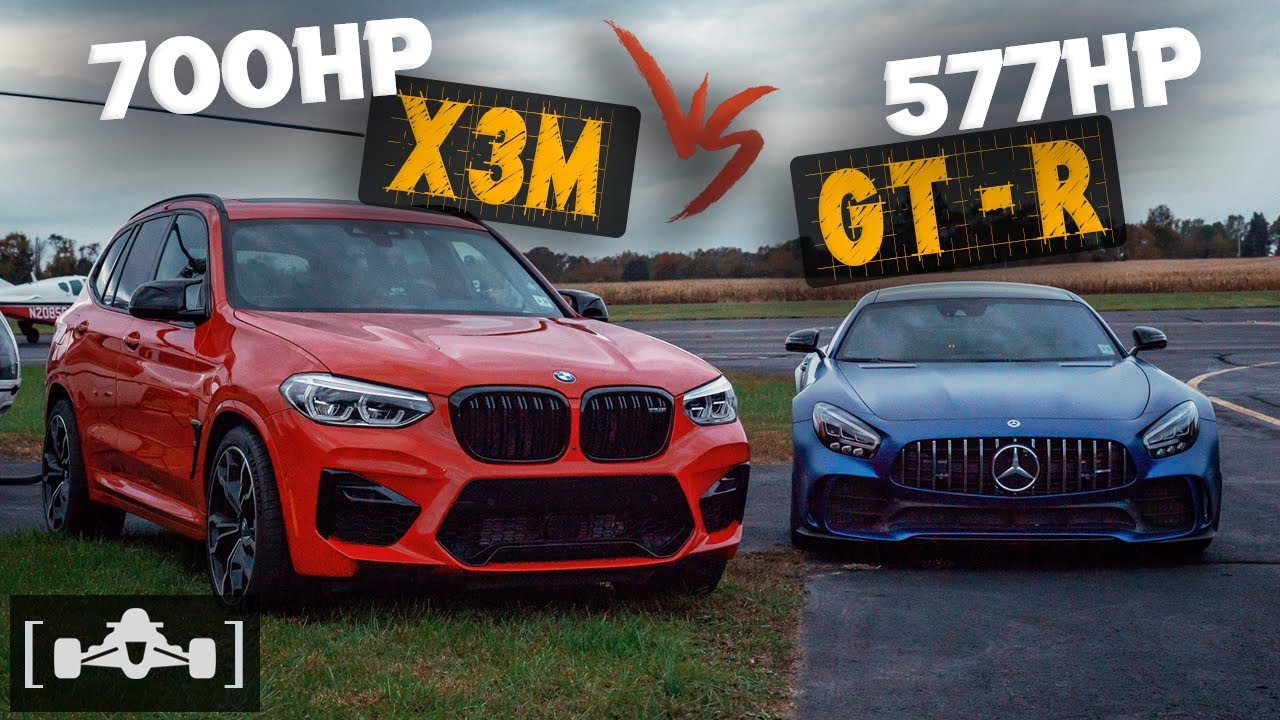 Вывод S58 на новый уровень | Тюнингованный BMW X3 M Competition против Mercedes AMG GT-R 2020 года
