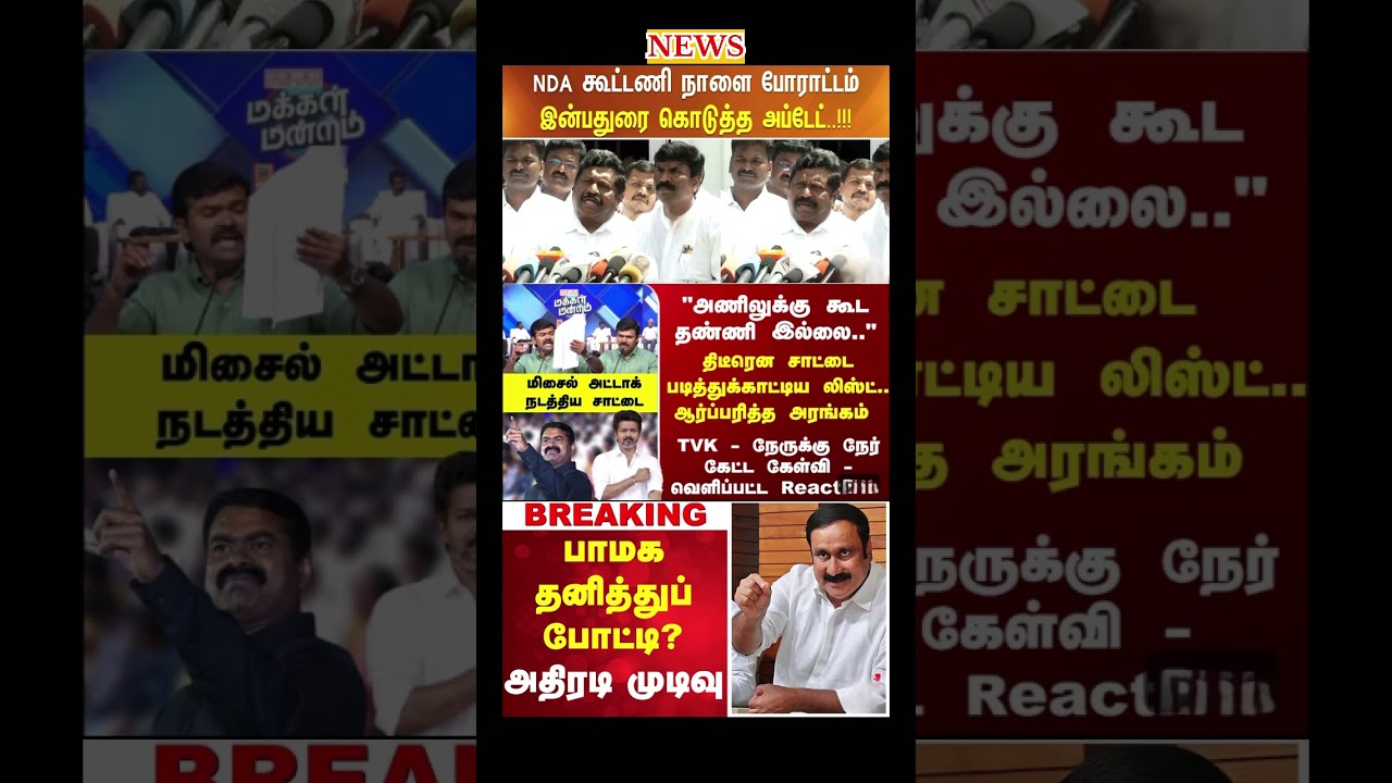 Daily political news update | #dmk #bjp #seeman #pmk #tvk #modi #news #election