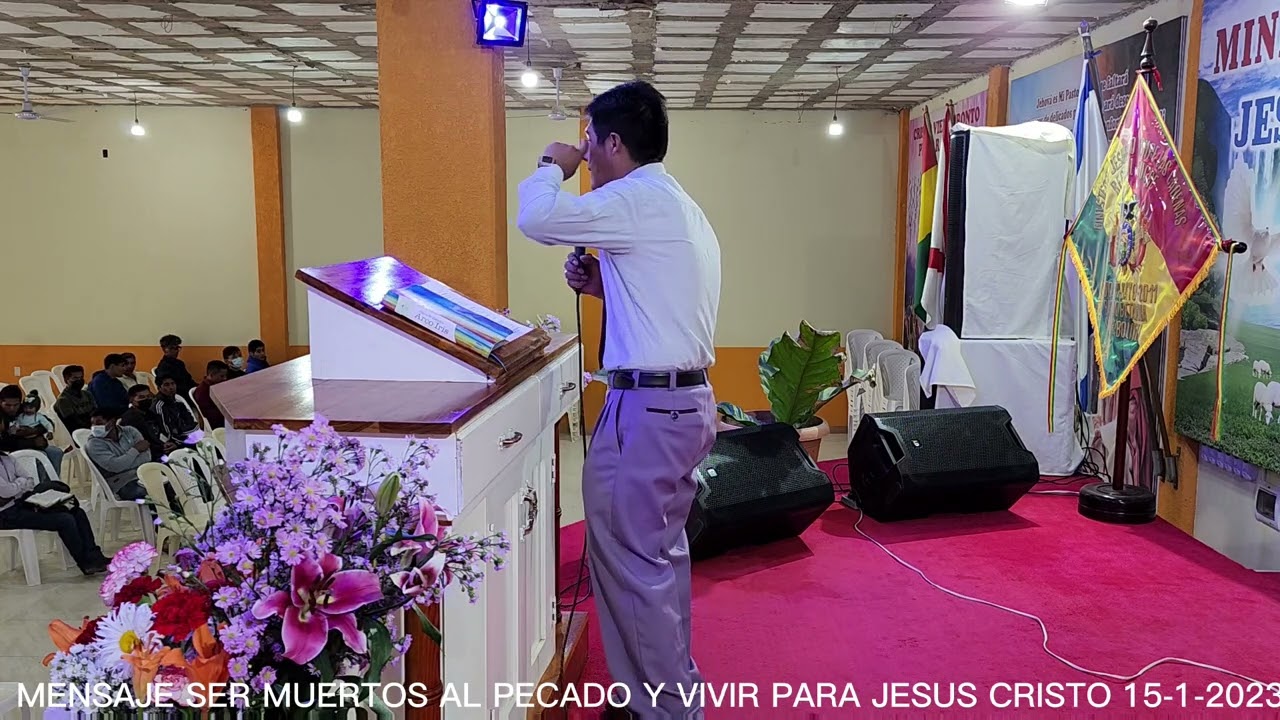 MENSAJE JOVENES MUERTO AL PECADO Y VIVIR PARA JESUCRISTO 15-1-2023
