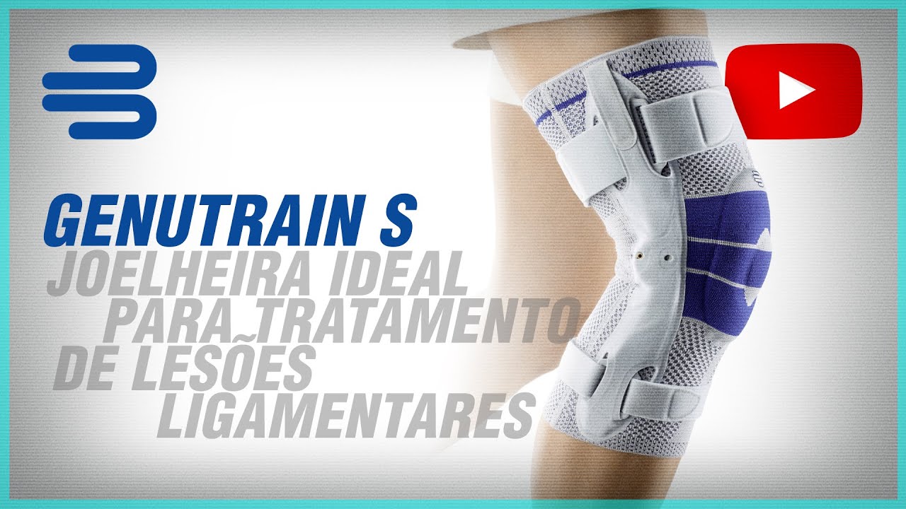 GenuTrainS a joelheira ideal para estabilizar o joelho em fases de recuperação de lesões LCA e LCP.