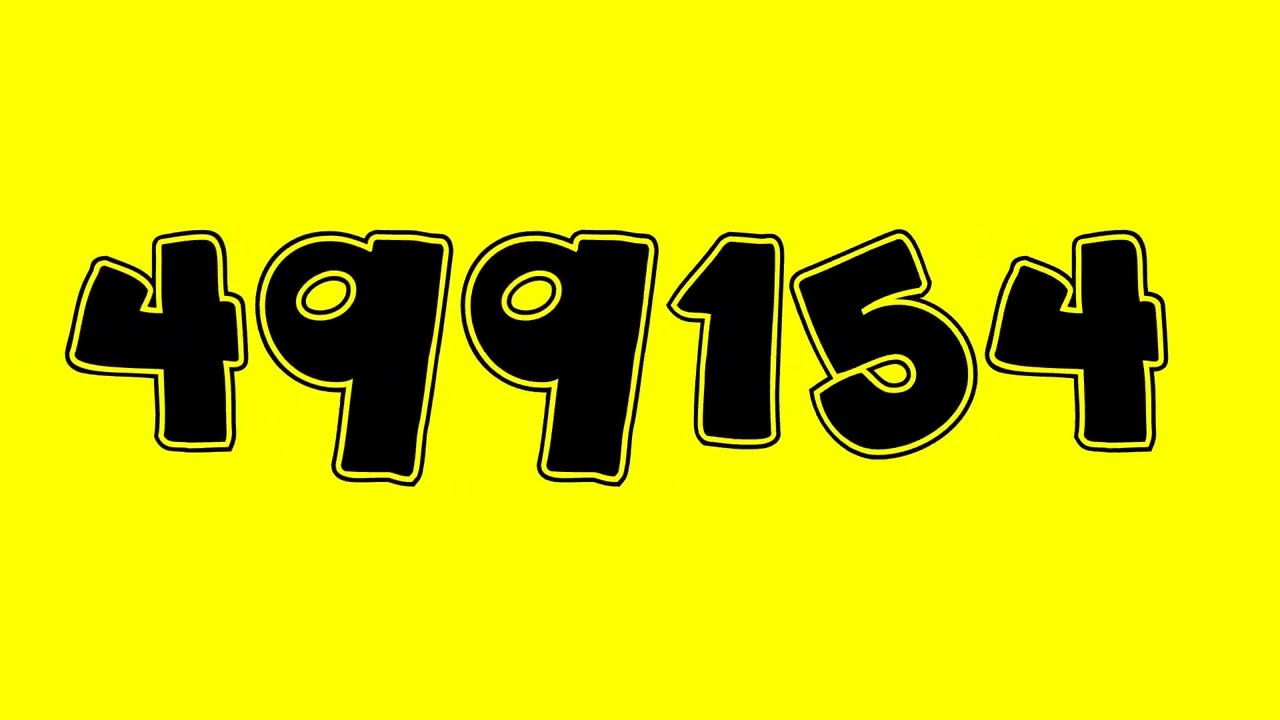 Colorful Numbers 1 to 1 Million (11st Birthday Special)