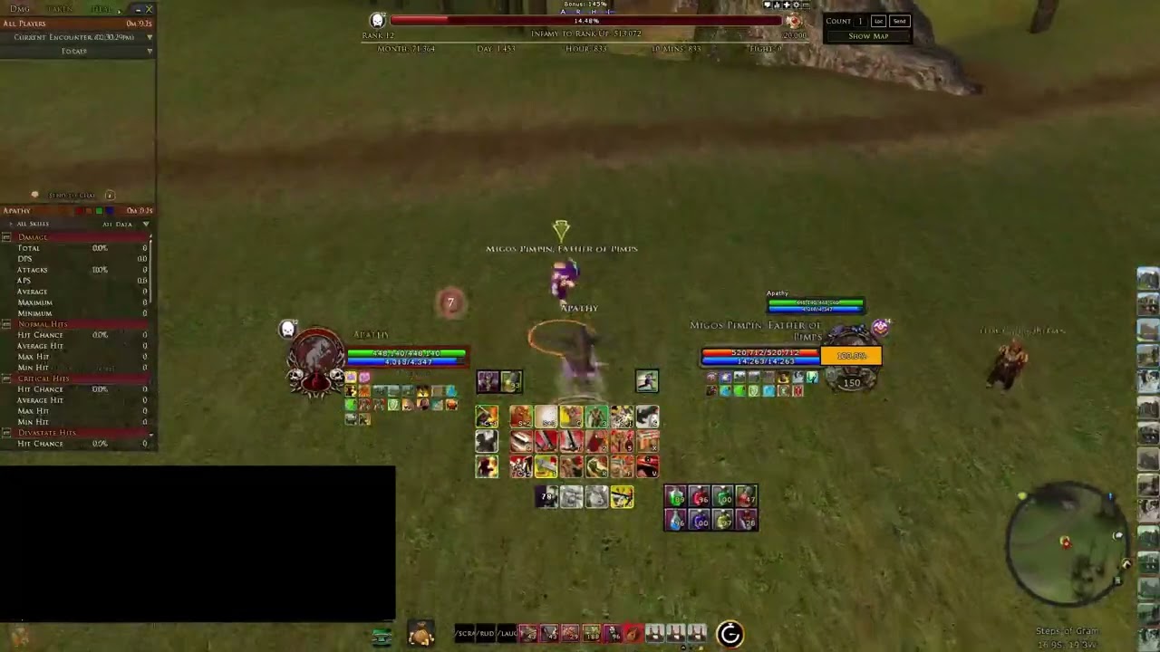 lotro pvp - large 1v1 clip dump