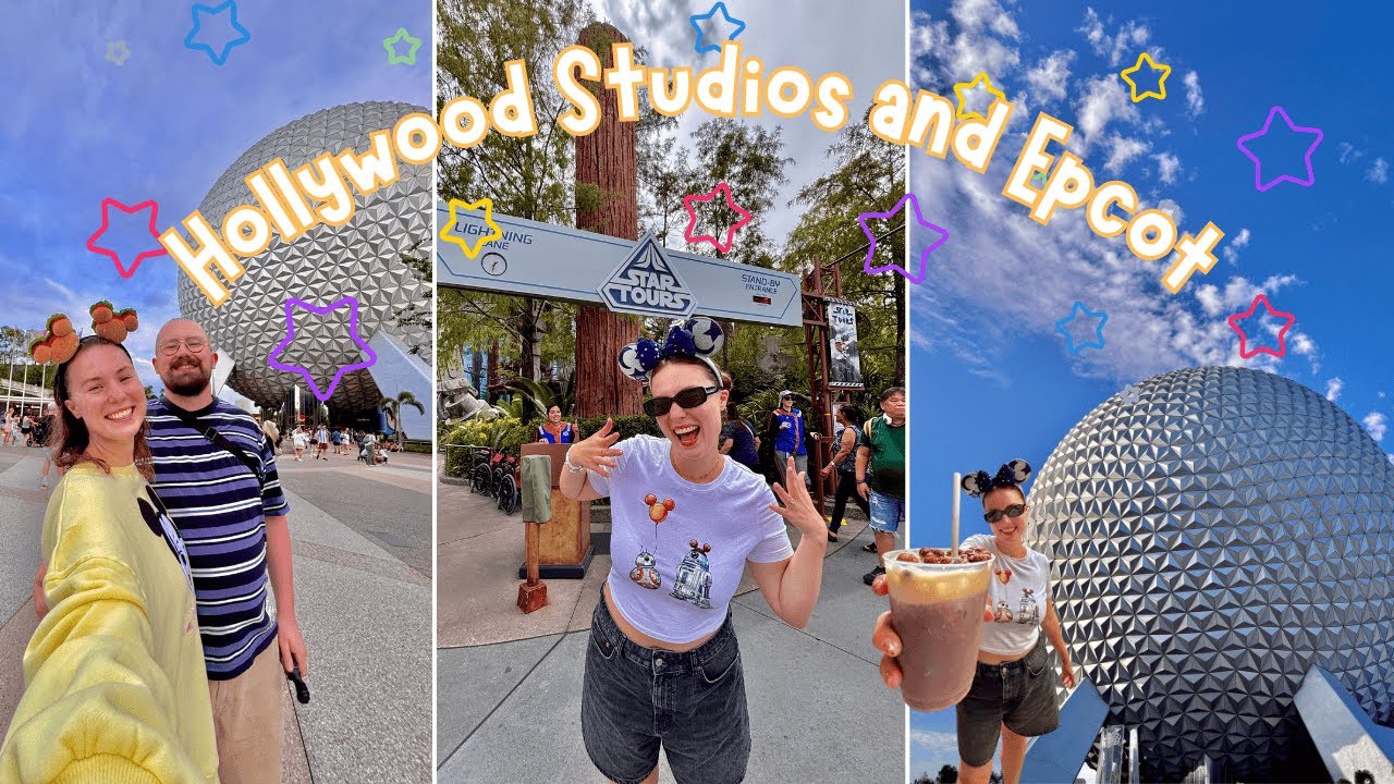 DISNEY WORLD VLOG ✨come with us to hollywood studios & epcot! shows, rides, snacks and fireworks! 🎆💕